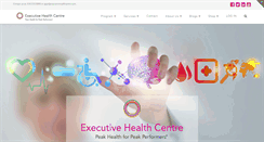 Desktop Screenshot of executivehealthcentre.com